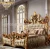 Import Bisini Luxury Palace King Size Bed, Royal Golden King Size Bedroom Furniture from China