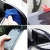 Import Black 2pcs PVC Car Rear view Mirror sticker rain eyebrow weatherstrip auto mirror Rain Shield shade cover protector guard from China