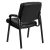 Import Black LeatherSoft Executive Side Reception Chair with Black Metal Frame from USA