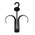 Import Black plastic hangers shoes hooks for shoes shop display from China