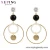 Import BLE-1058 Xuping fashion jewelry attractive 14K gold plating womens design acrylic pendant earring from China