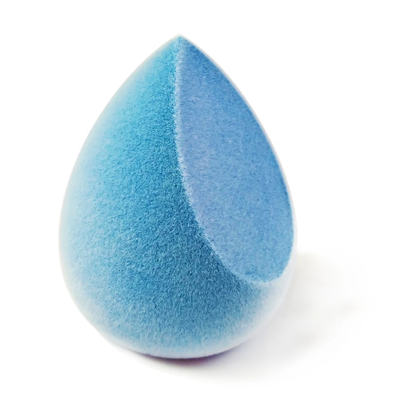 Blue Foundation Microfibre Beauty Sponge Fuzzy Velvet Microfiber Makeup Sponge