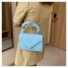 Bolsas De Mujer Diamond Lattice Chain Women Crossbody Bag Square Fashion Pu Quilted  Handbags Oblique Line  Ladies Handbags 2022