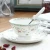 Import Bone China saucer ceramic tea cup high-end coffee cup saucer classic tea cup with spoon saucer from China