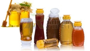 BPA free empty clear pet honey bottle squeeze honey packing plastic bottles silicone cap honey bottle
