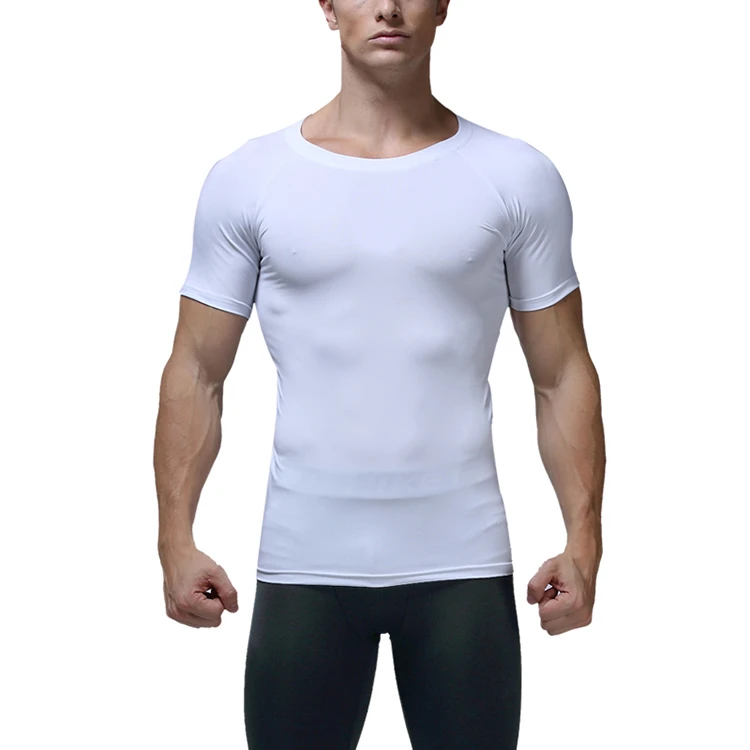 Breathable High Quality Man Plain Organic Ring Spun Cotton Basic Slim Fit T-shirt