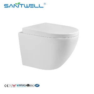 Bthroom and toilet ceramic water closet wall hung toilet with in wall tank