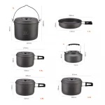 Bulin BL200-C10 Outdoor Cooking Backpacking Gear and Camping Backpack and Hiking Picnic Set