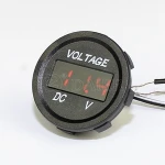 Car Automobiles Motorcycle Truck Boat Marine 12V Meter LED Display Digital Voltmeter with Terminals