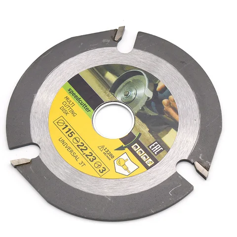 Carbide Tipped Circular Saw Blades, 3 Teeth Multi-tool Grinder Saw Disc Carbide Tipped Wood Cutting Disc Circular Saw Blade