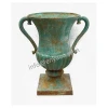 Cast Iron Outdoor Urn Vase flower for home decor,  Garden Antique Metal Vase Big