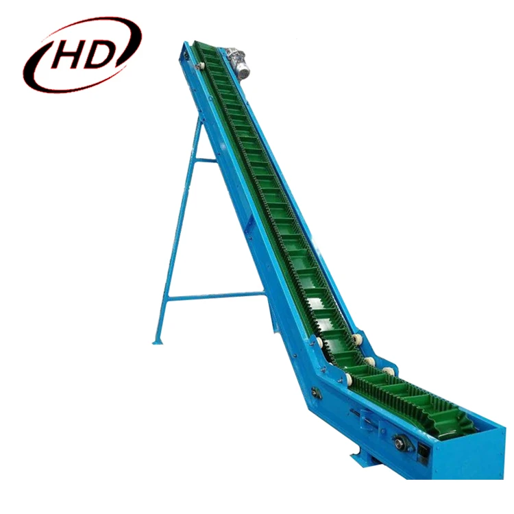CE Certificate coffee bean sidewall pvc belt conveyor used with 0-90 degree conveying