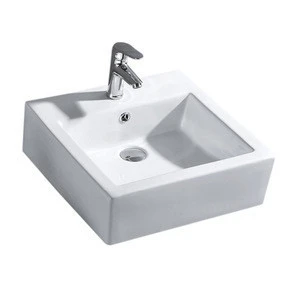 Ceramic Table Top Stand Corner Bathroom Sink Hand Wash Basin