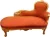 Import chaise lounge French baroque gold color from Egypt