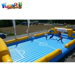 Cheap inflatable human football arena inflatable soccer field for sale