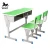 Import cheap price werzalit moulded board double student combo desk for school furniture from China