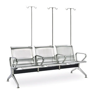 Cheap Stainless Steel Public 3-Seater Airport Hospital Waiting Chair