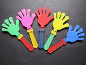 cheaper party toy LED Light Up plastic Clapping Hand Noise Makers Hand Clapper