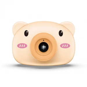 Children cartoon animal cute pig camera automatic bubble blowing machine children toys gifts