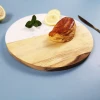 China Cheap Breakfast Wood And Marble Cheese Serving Platter
