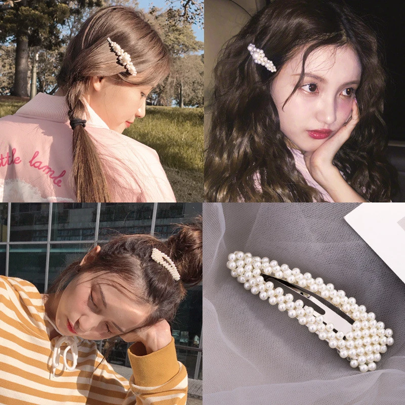 China hair accessories wholesale korea hair clip pins cute bobby pin pearl hairpin