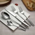 China home restaurant wedding silver manly european cutlery flatware set