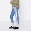 China Manufacture Custom Women Sequin Denim Jean Trousers