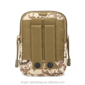 China manufacturer outdoor mini mobile phone pouch pack case molle army military tactical waist bag