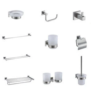 China modern bathroom accessories inox hardware set