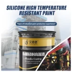 China Silicone Resin Coating 200 Degrees High Heat-Resistant Anti-Corrosion Coating Paint