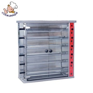 China Supplier Industrial Large Stainless Steel Electric Commercial Gas Chicken Rotisserie Oven Grill for Sale