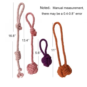 China Wholesale handmade Pet Cotton Cord Toy set/ Dogs Bite soft Rope Toys Braided Knot Rope