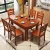 Import Chinese style furniture, telescopic folding solid wood round dining table and chair combination, dining table from China