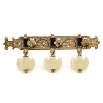 Classical guitar knobs tri-integrated winder knobs studs Head Machine quasi-gold all metal tuning peg guitar accessories