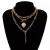 Import Clavicle Chain Boho Choker Jewelry Multilayer Paperclip Necklace Gold Plated Heart Necklace Choker from China