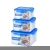 Import Clip Lock Food Container 1500ml Square Plastic Food Container BPA Free Airtight Food Storage Box from China