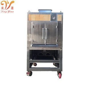 Commercial stainless steel restaurant charcoal pizza and meat ovens
