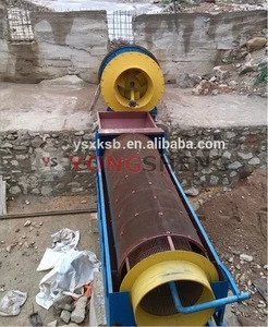 Compost Rotary Drum Trommel Screen 10 Ton/Hour Gravity Separator For Chrome Ore