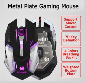 Computer Accessories Colorful Backlight Optical 7D USB Wired Gaming Mouse