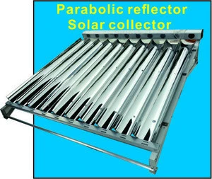 Concentrated solar water parabolic trough solar collector