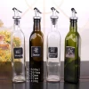 Cooking olive Oil Bottle Glass Seasoning Bottle 500ml With Oil Pour Spout