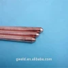 Copper clad steel earth rod with flat on one side and a point on the other side for earthing material