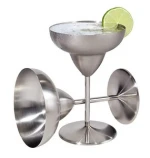 Copper Stainless Steel Martini Cocktail Cup Margarita Goblets 8oz