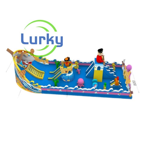 Corsair Theme Inflatable Fun City Party Kids Game Bouncy Castle Jumper Bounce House Jumping Playground