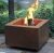Import corten steel square fire pit from China