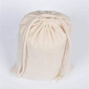 Cotton Fabric Drawstring Storage Bag Kids Toy Gift Candy Jewelry clothes organizer Travel luggage organizer custom dust bag