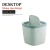 Import Cover Swing Lid household sundries Mini Table Dustbin Waste Bin PP Desktop Trash Can for Office from China
