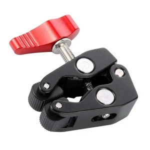 Crab Pliers Clip Super Clamp with 1/4&quot; and 3/8&quot; Screw Hole for DSLR Rig LCD Monitor Studio Light Camera Magic Arm Photo Studio