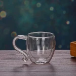 Crystal glass clear Multi-function tea cup coffee cup making with clear machine diamond