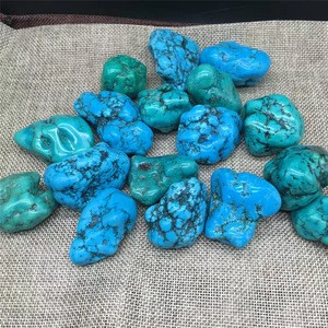 crystal Turquoise colored pea gravel & crushed stone
